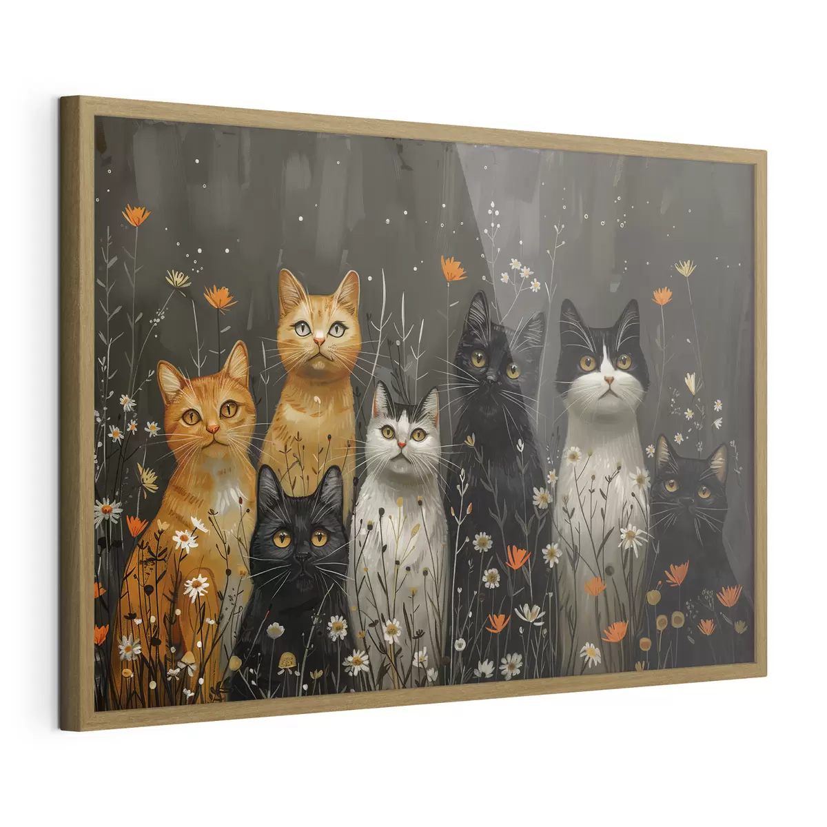 Poster Gatti tra i fiori f38798