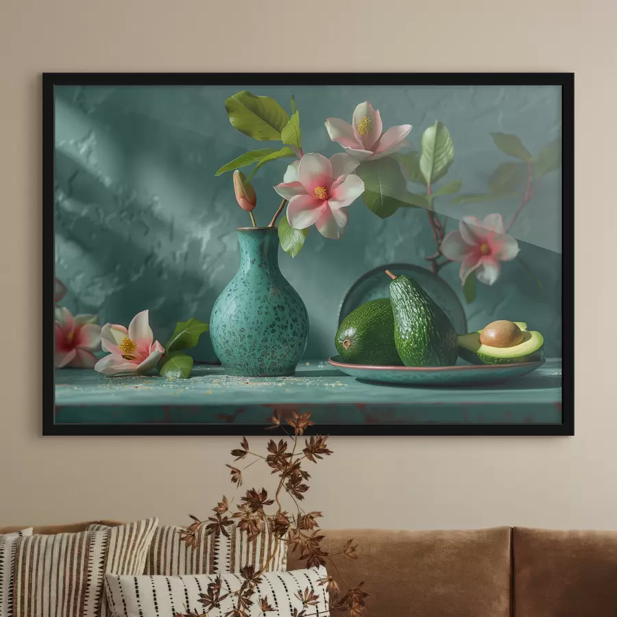 carta da parati Composizione di avocado e giglio nr. f38687