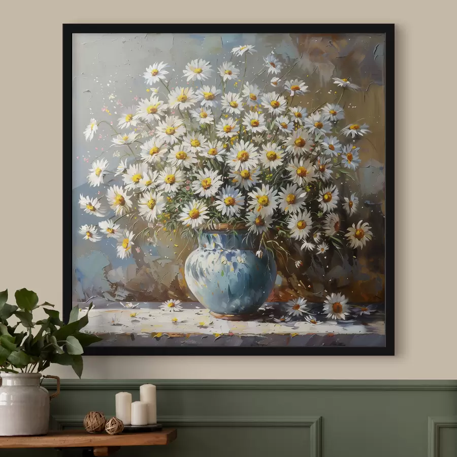 carta da parati Un vaso con margherite sul tavolo nr. f38707