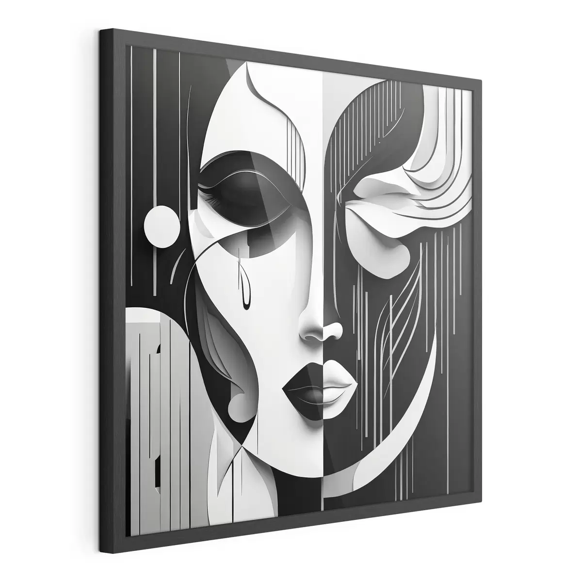 Poster Maschera in bianco e nero f38850