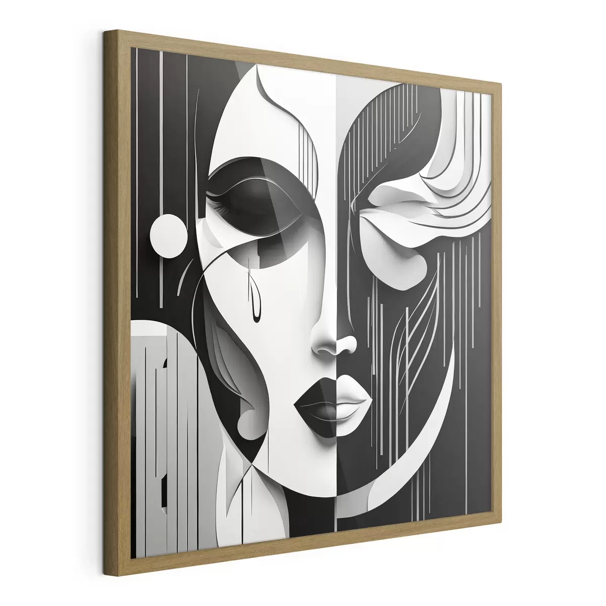 Poster Maschera in bianco e nero f38850