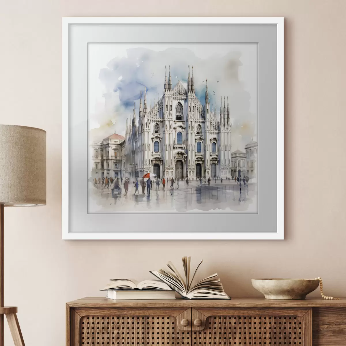 Poster Pioggia su Milano f38938