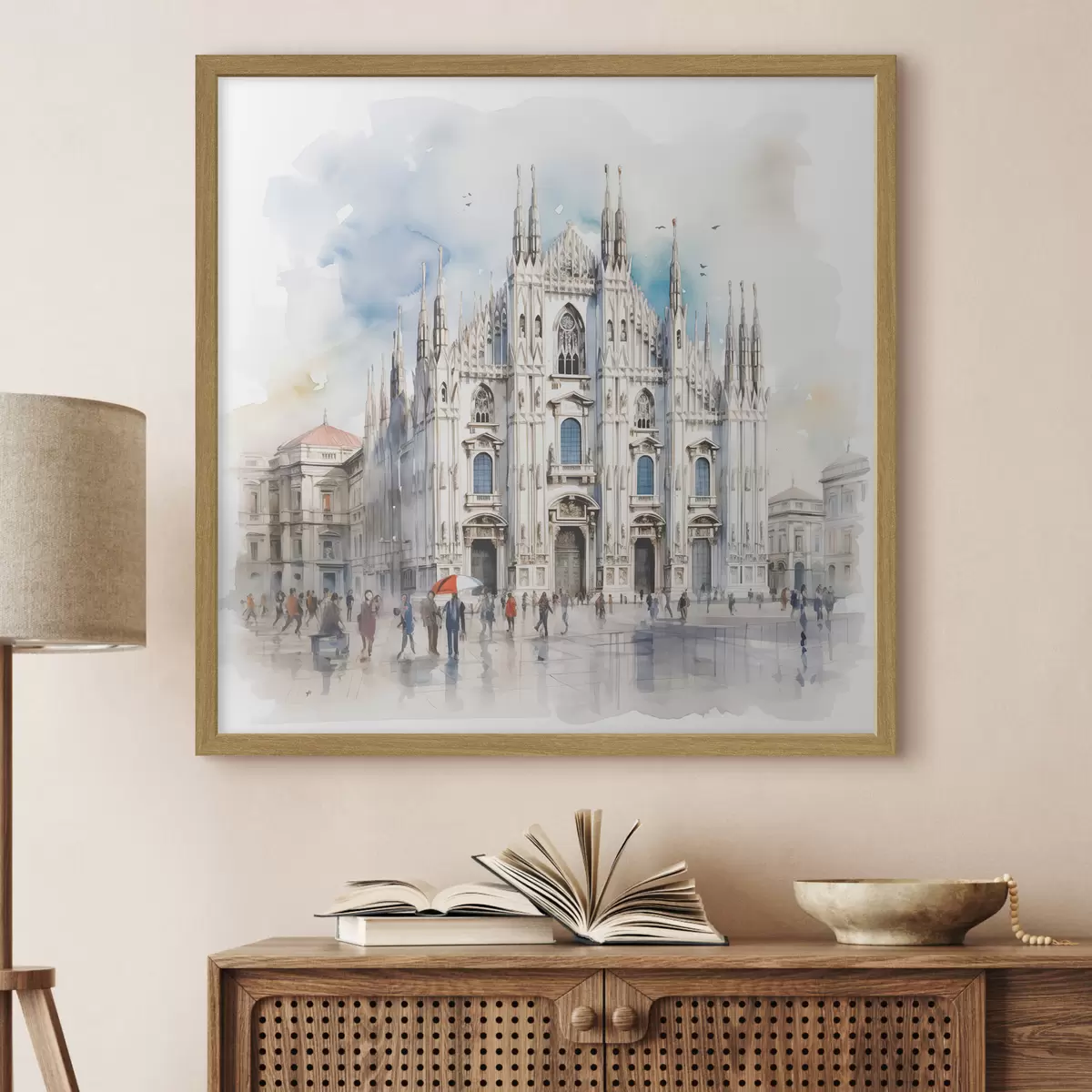 Poster Pioggia su Milano f38938
