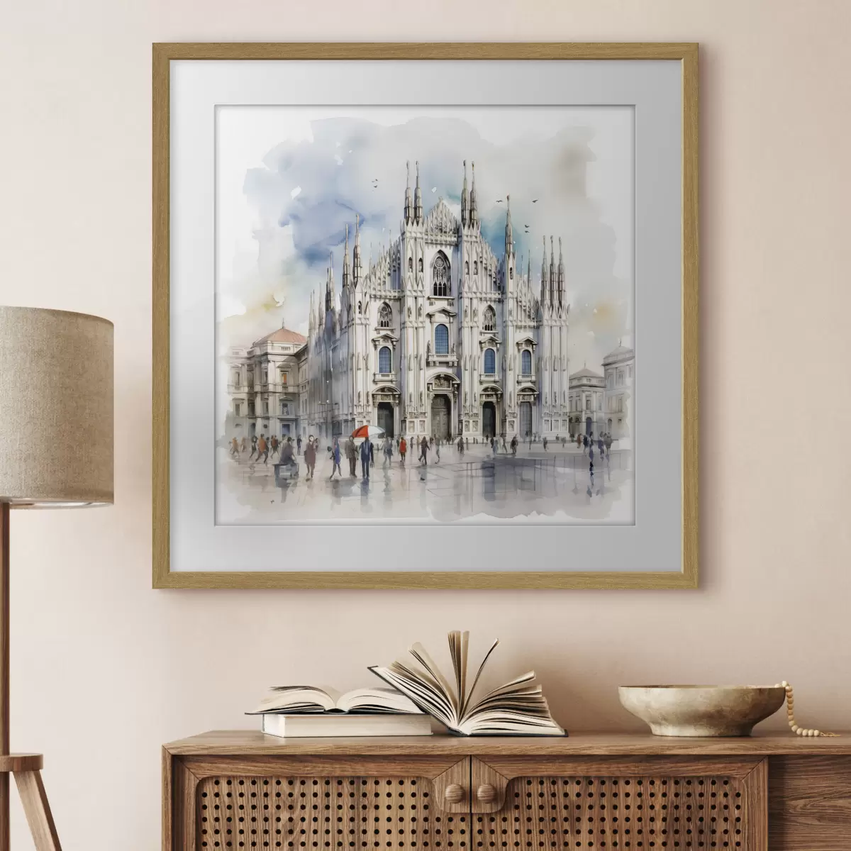 Poster Pioggia su Milano f38938