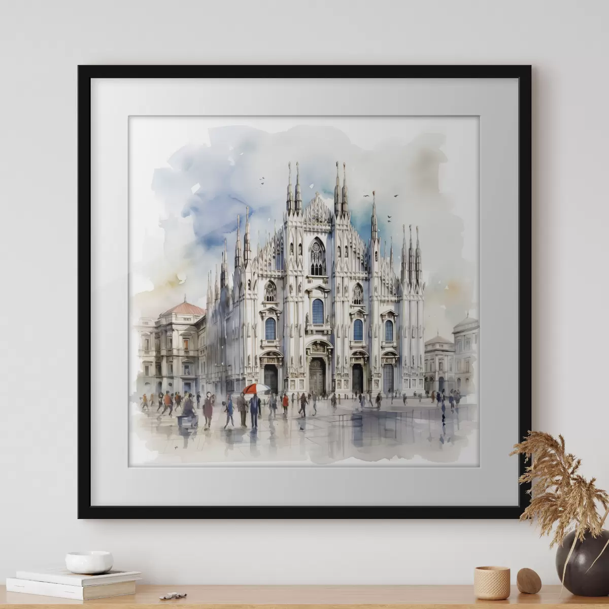 Poster Pioggia su Milano f38938
