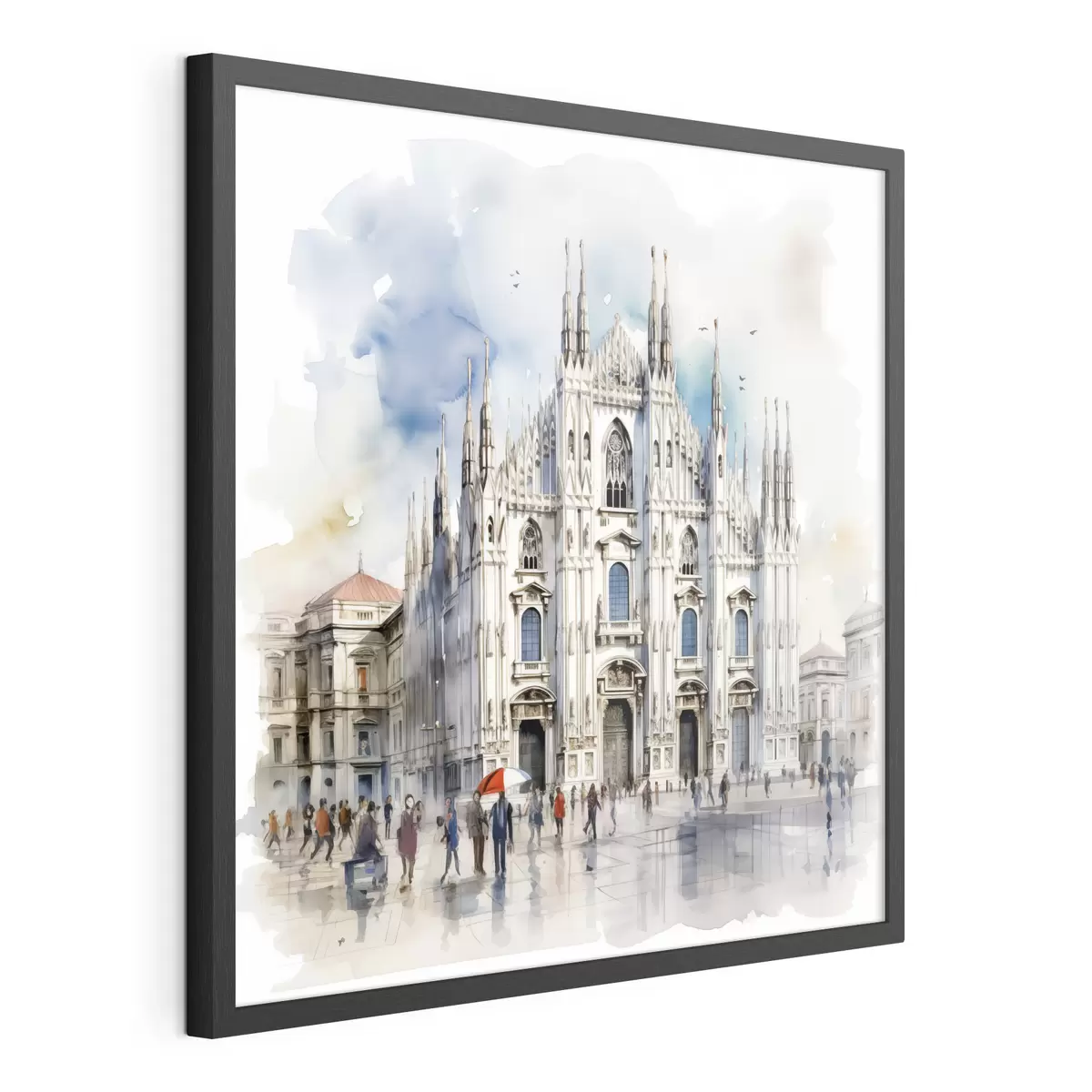 Poster Pioggia su Milano f38938