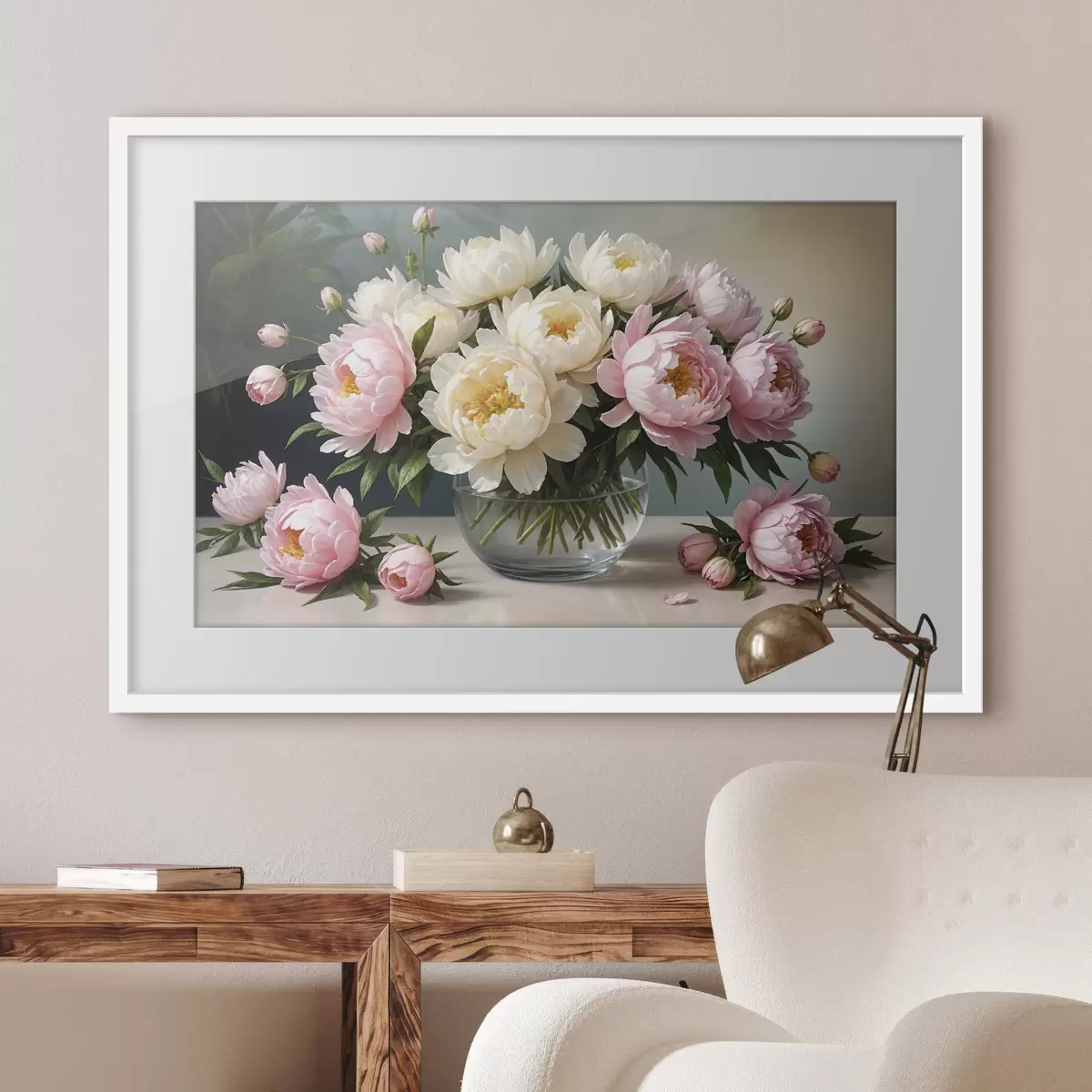 Poster Peonie e armonia f38967