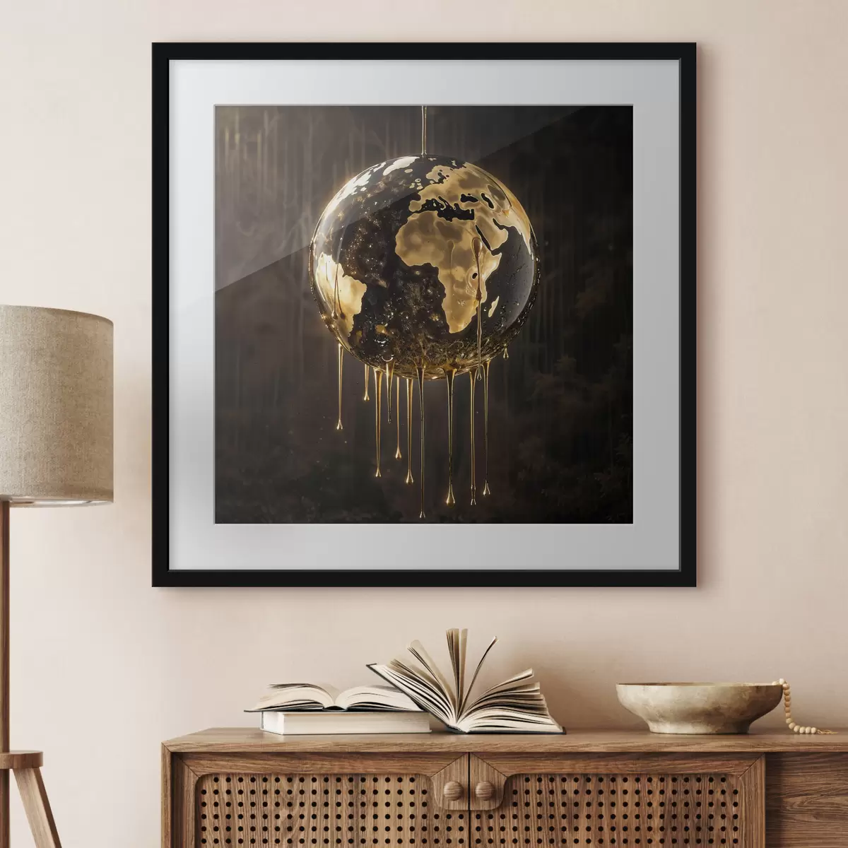 Poster Mondo e bagliore f38983
