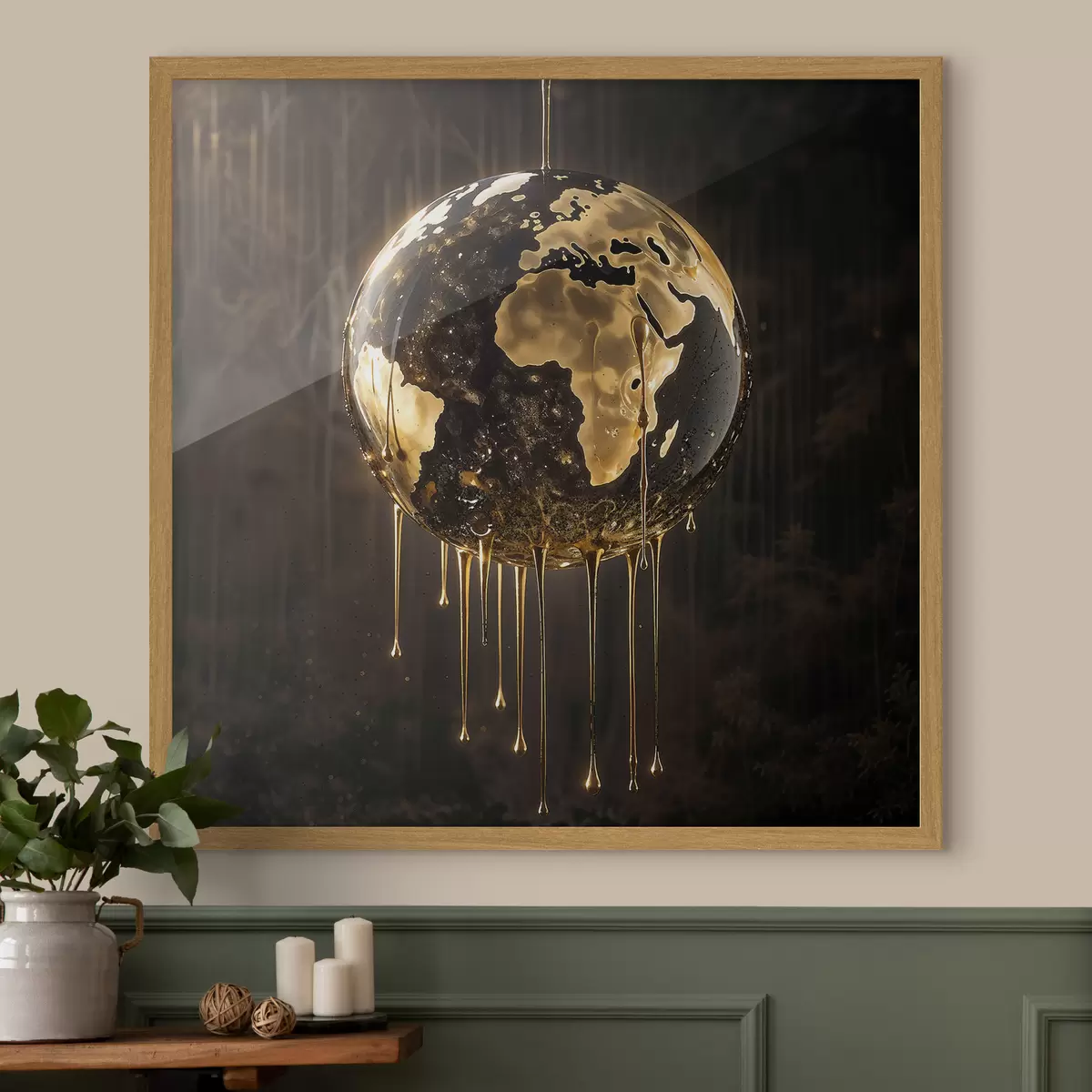 Poster Mondo e bagliore f38983