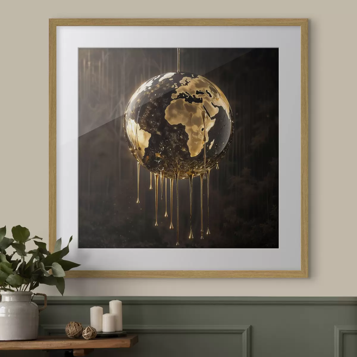 Poster Mondo e bagliore f38983