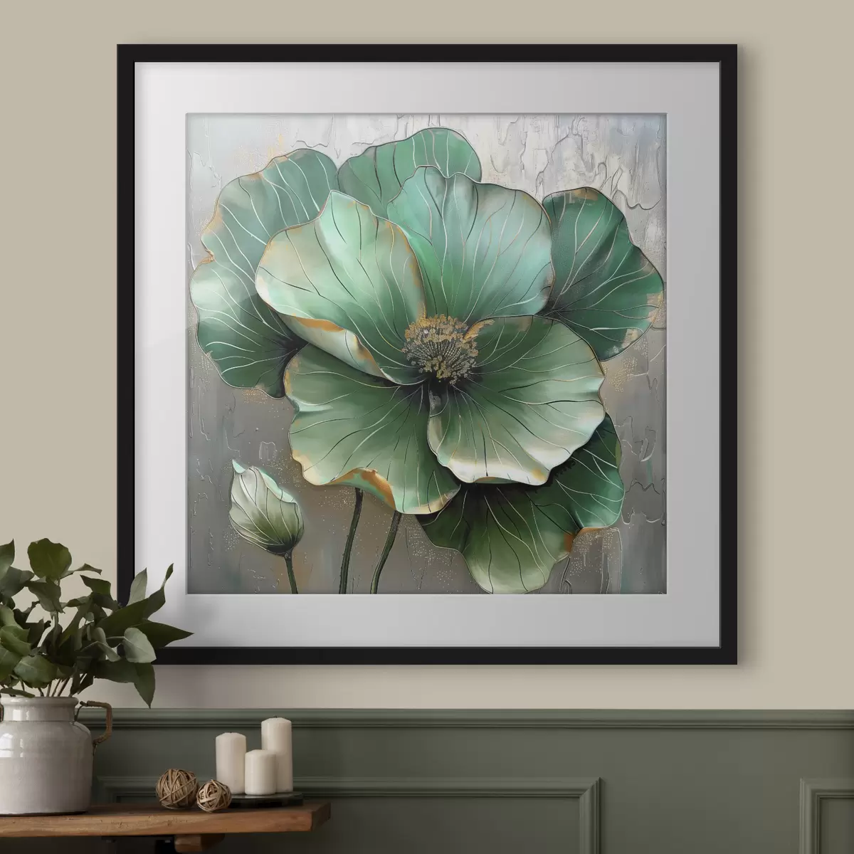 Poster Grande fiore astratto f39013