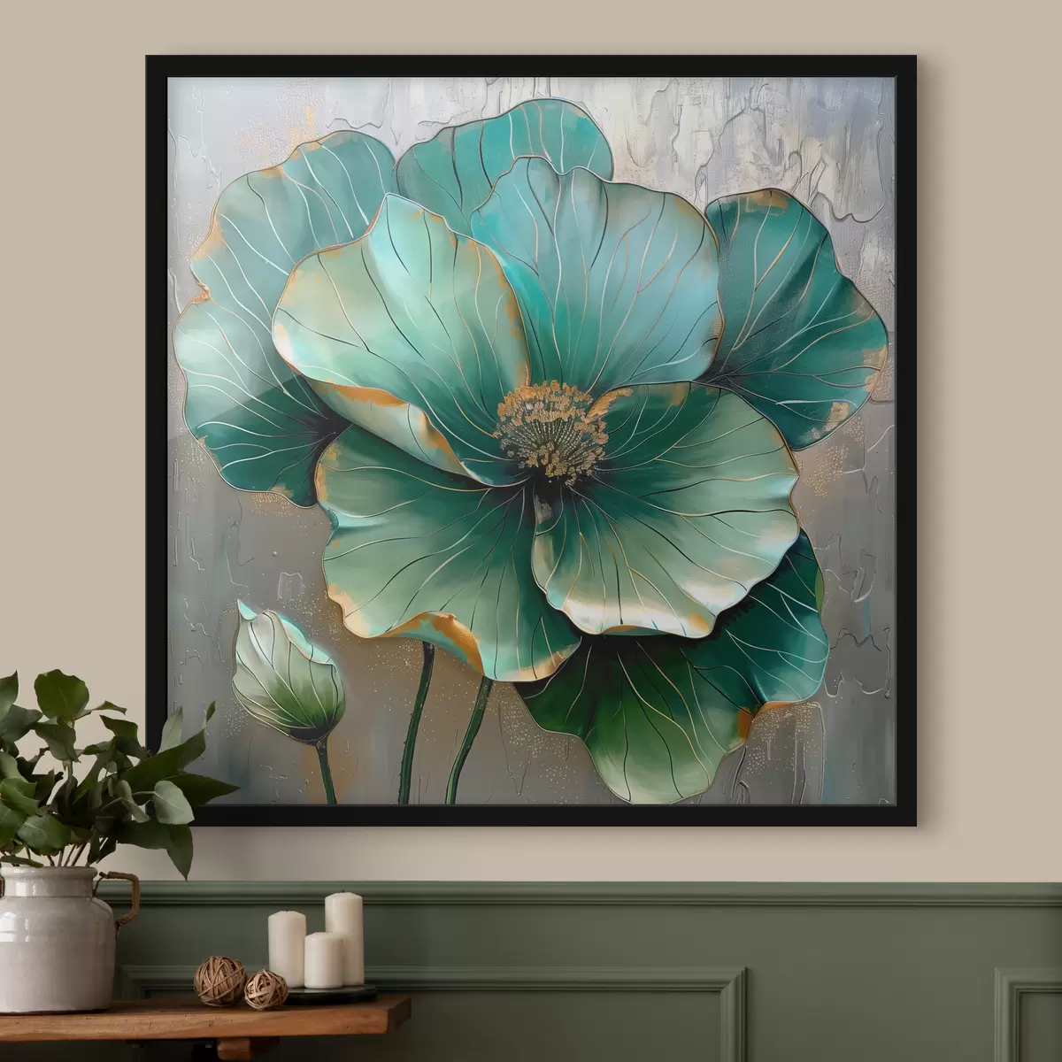 Poster Grande fiore astratto f39013