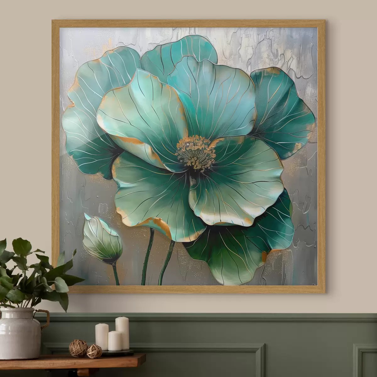 Poster Grande fiore astratto f39013