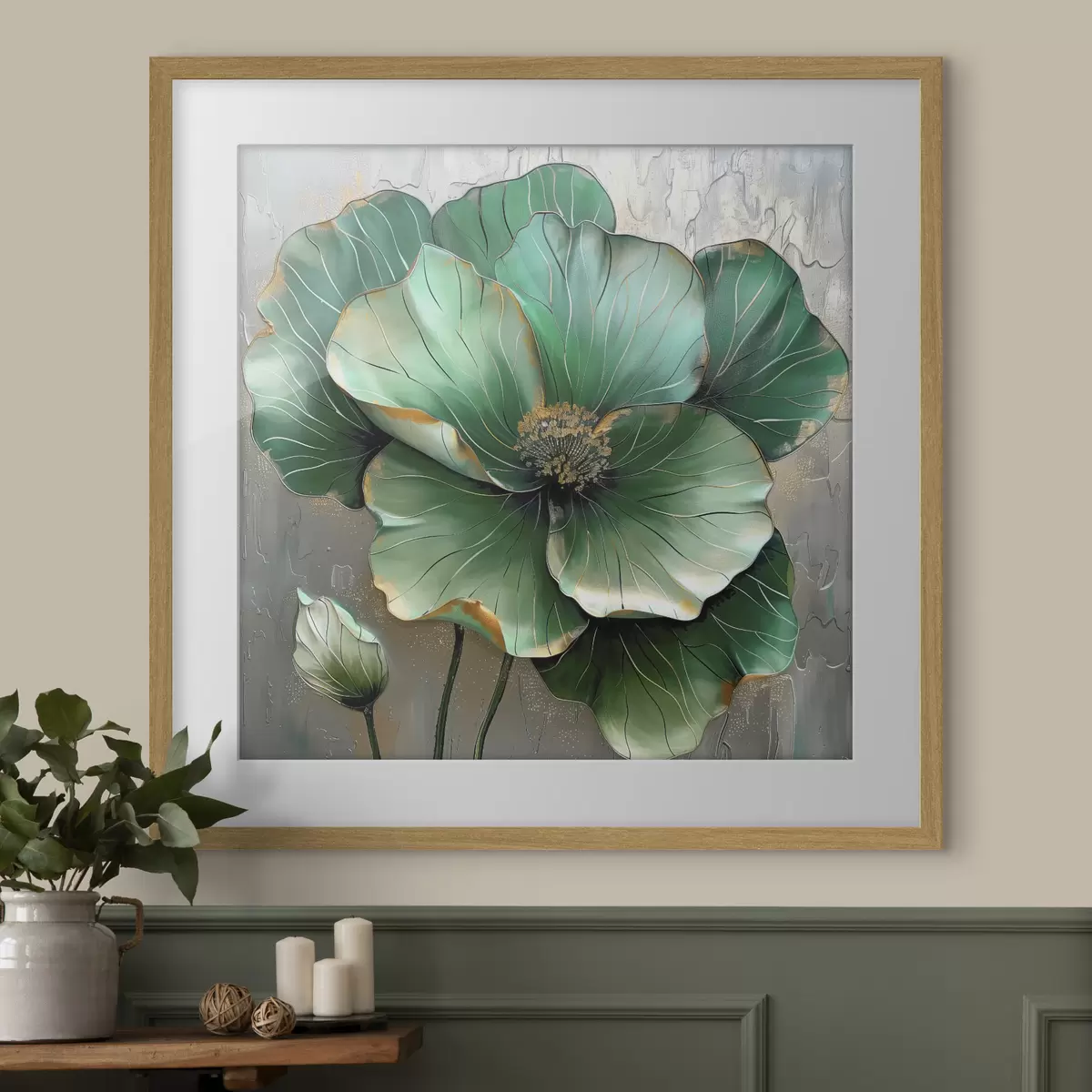 Poster Grande fiore astratto f39013