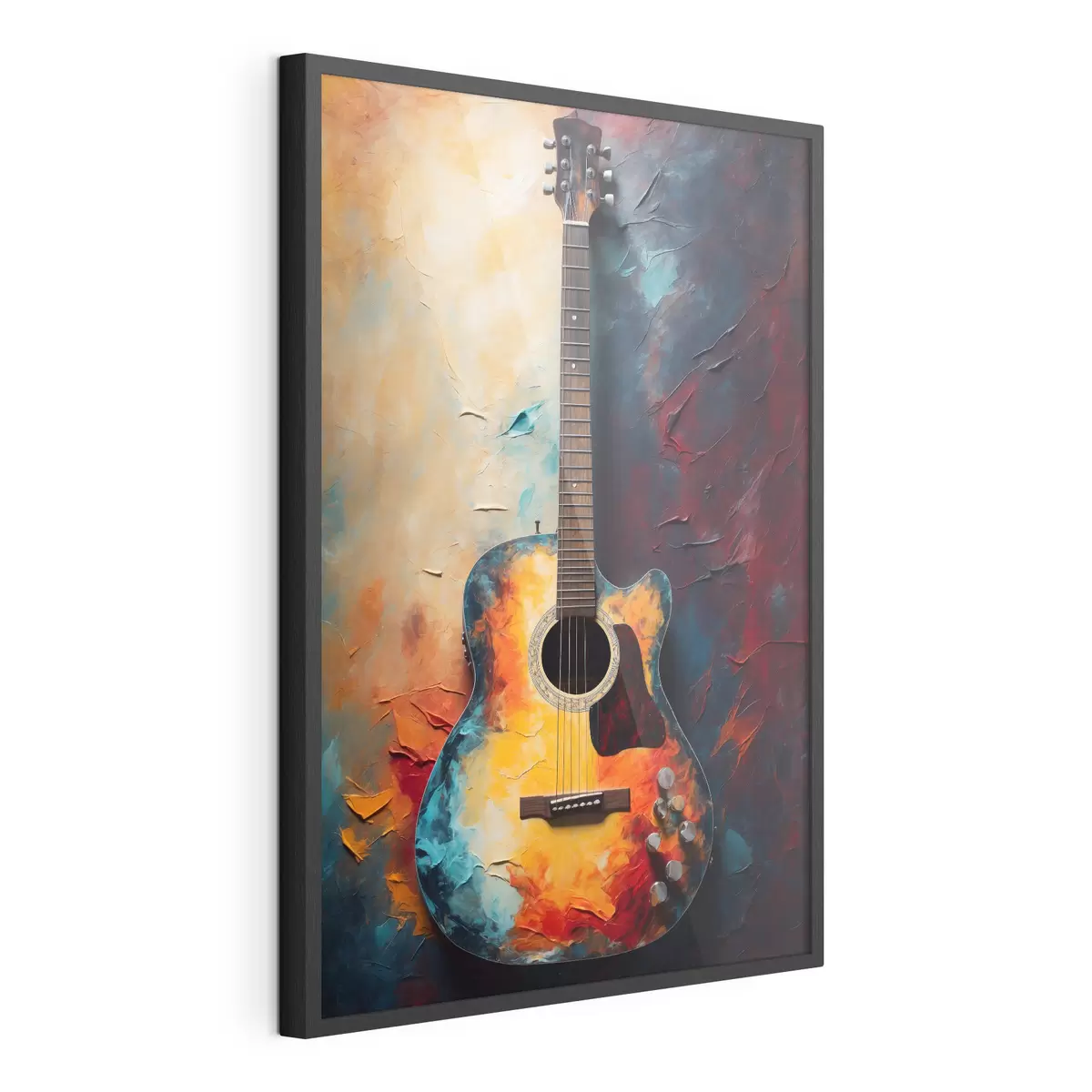 Poster Chitarra a colori vivaci f39002