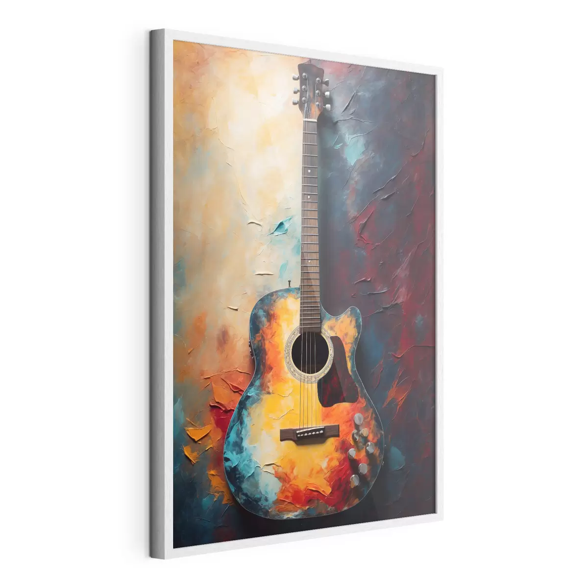 Poster Chitarra a colori vivaci f39002