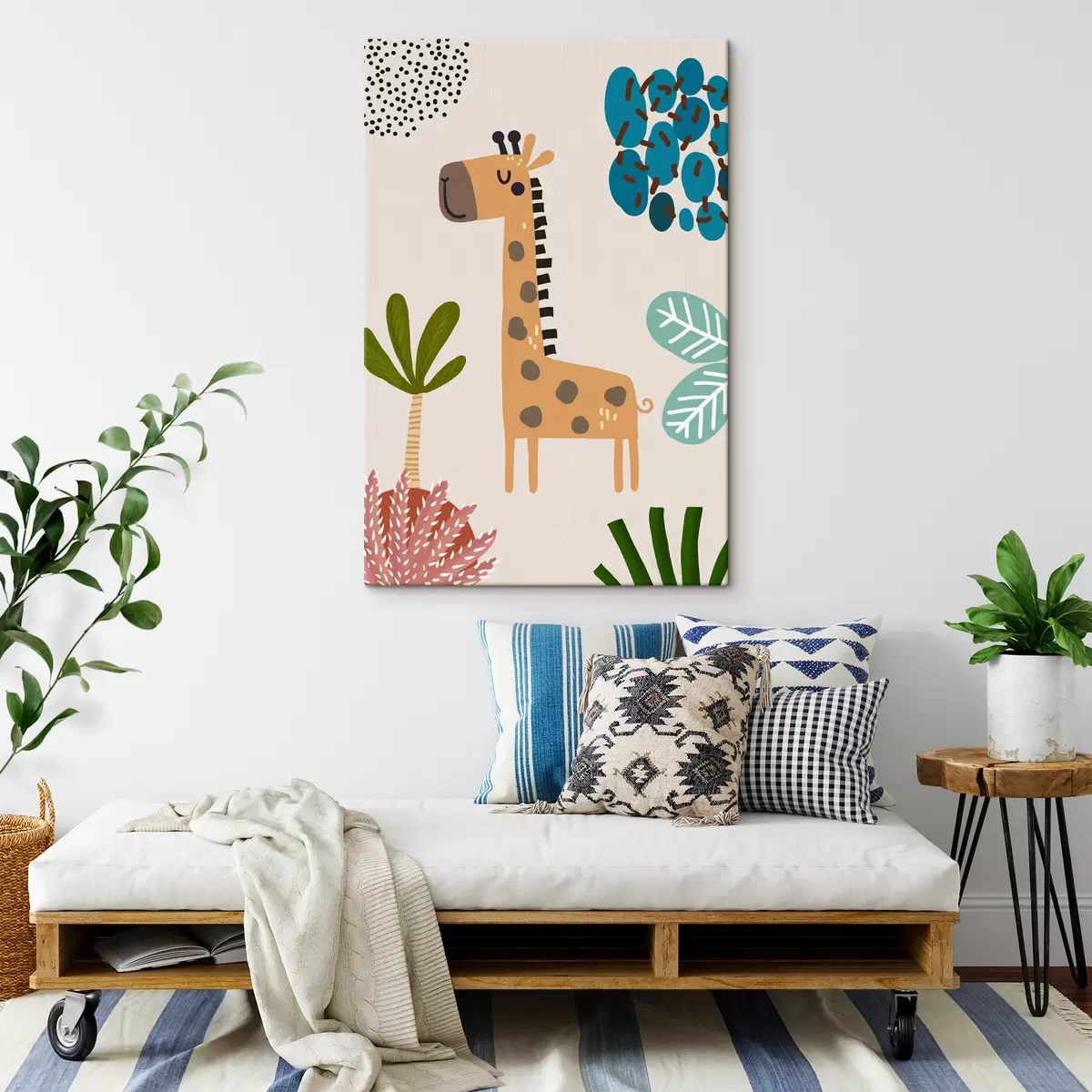 carta da parati Giraffa nella giungla in stile safari, boho nr. s39096