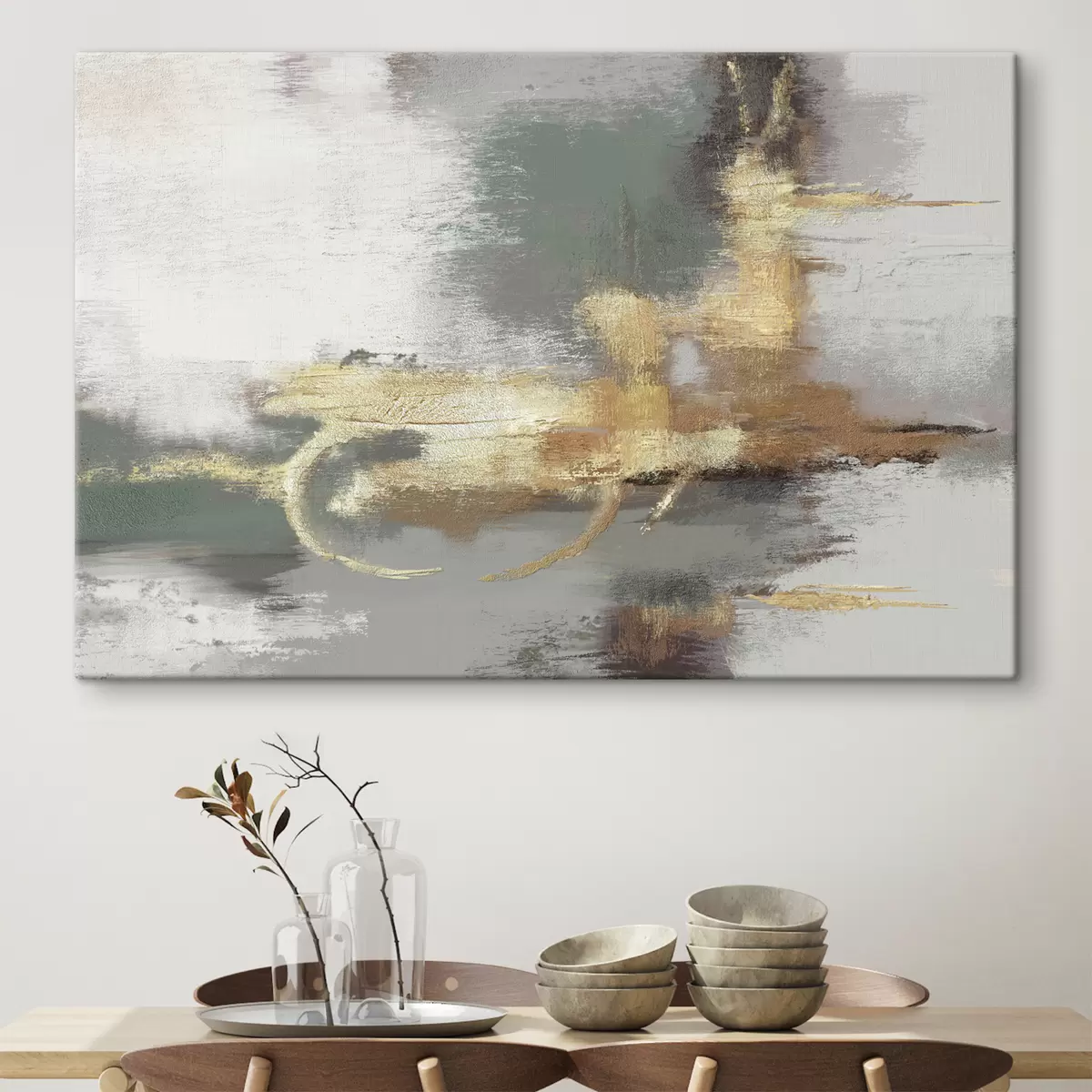 carta da parati Astrazione grigia strutturata con un accento luminoso nr. s39106