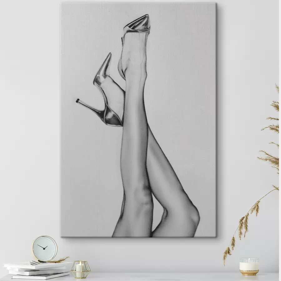 carta da parati Modello gambe su tacchi moda illustrazione arte nuova tendenza nr. s39110