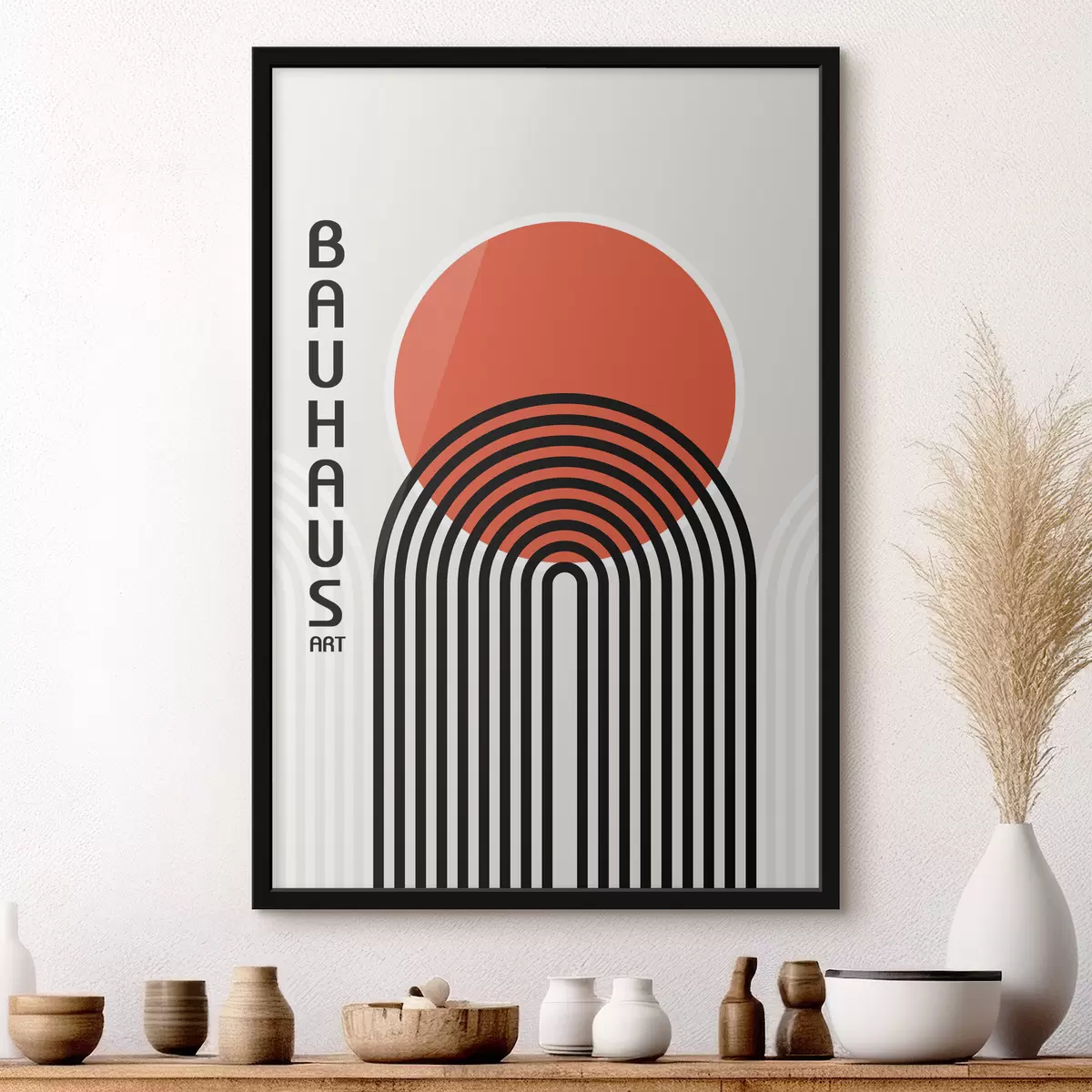 Poster Astrazione geometrica Bauhaus f39261