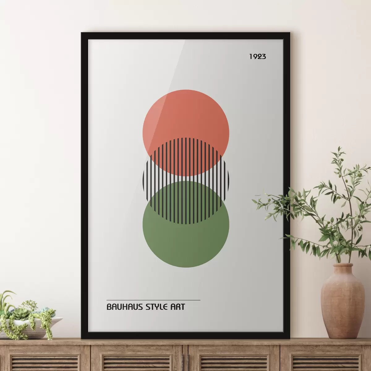 Poster Astrazione geometrica Bauhaus f39263