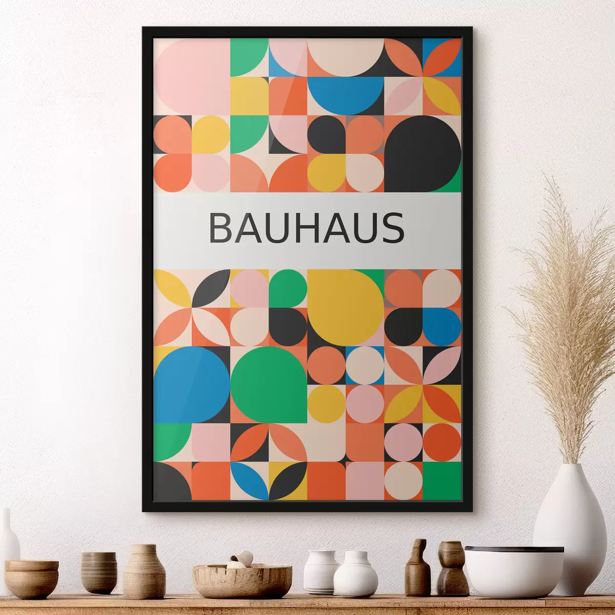 Poster Astrazione geometrica Bauhaus f39270