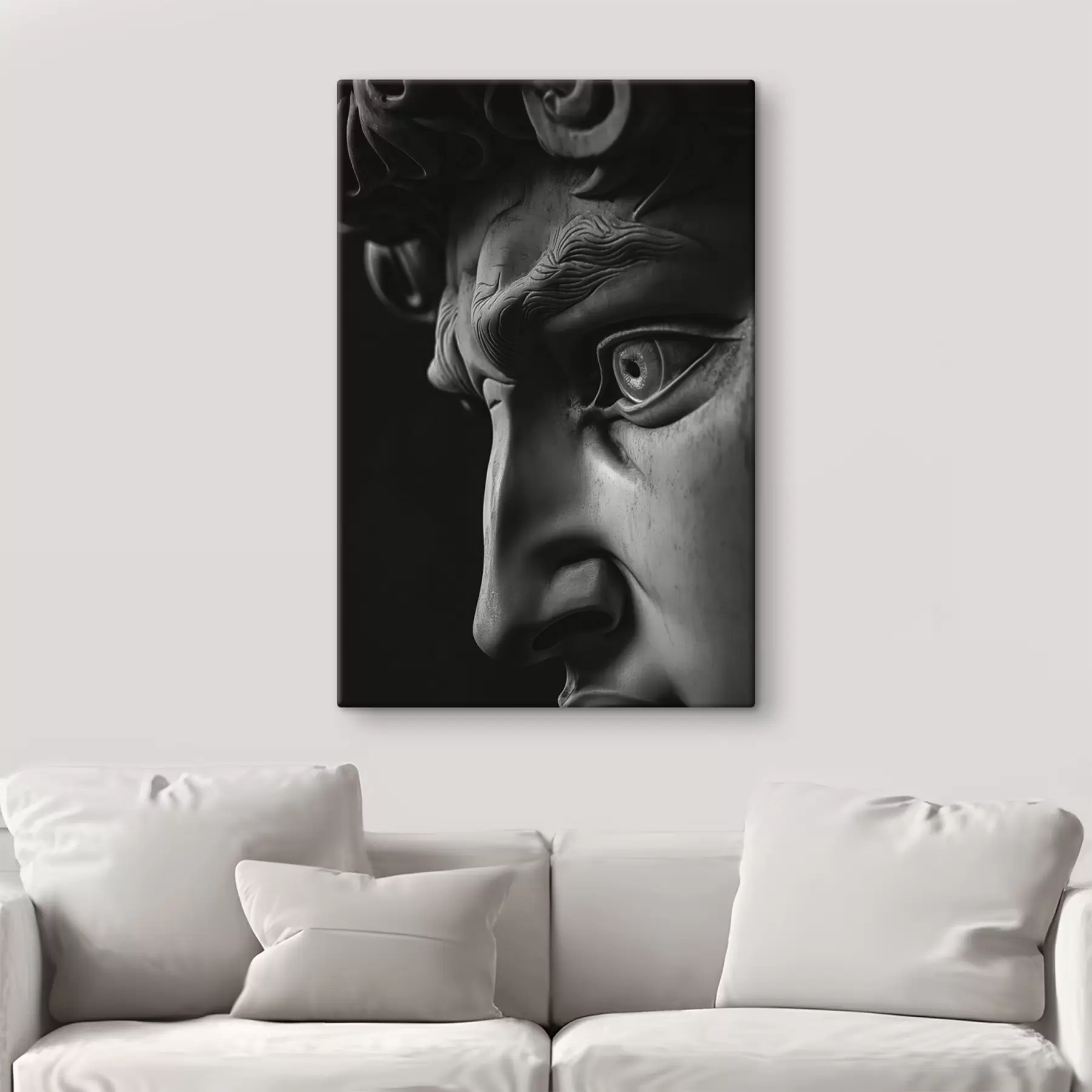 carta da parati ritratto ravvicinato di David di profilo nr. s26124