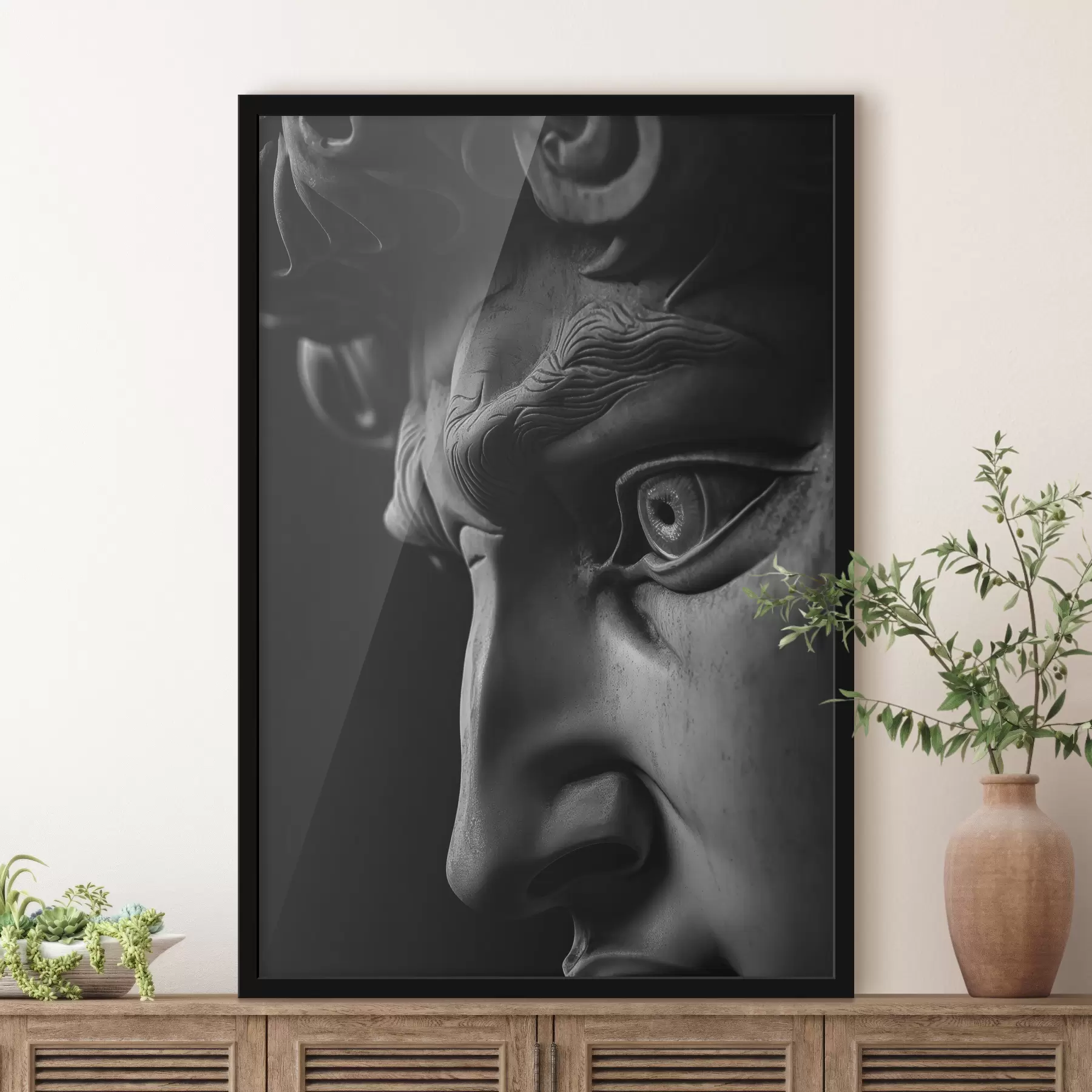 carta da parati ritratto ravvicinato di David di profilo nr. f26124