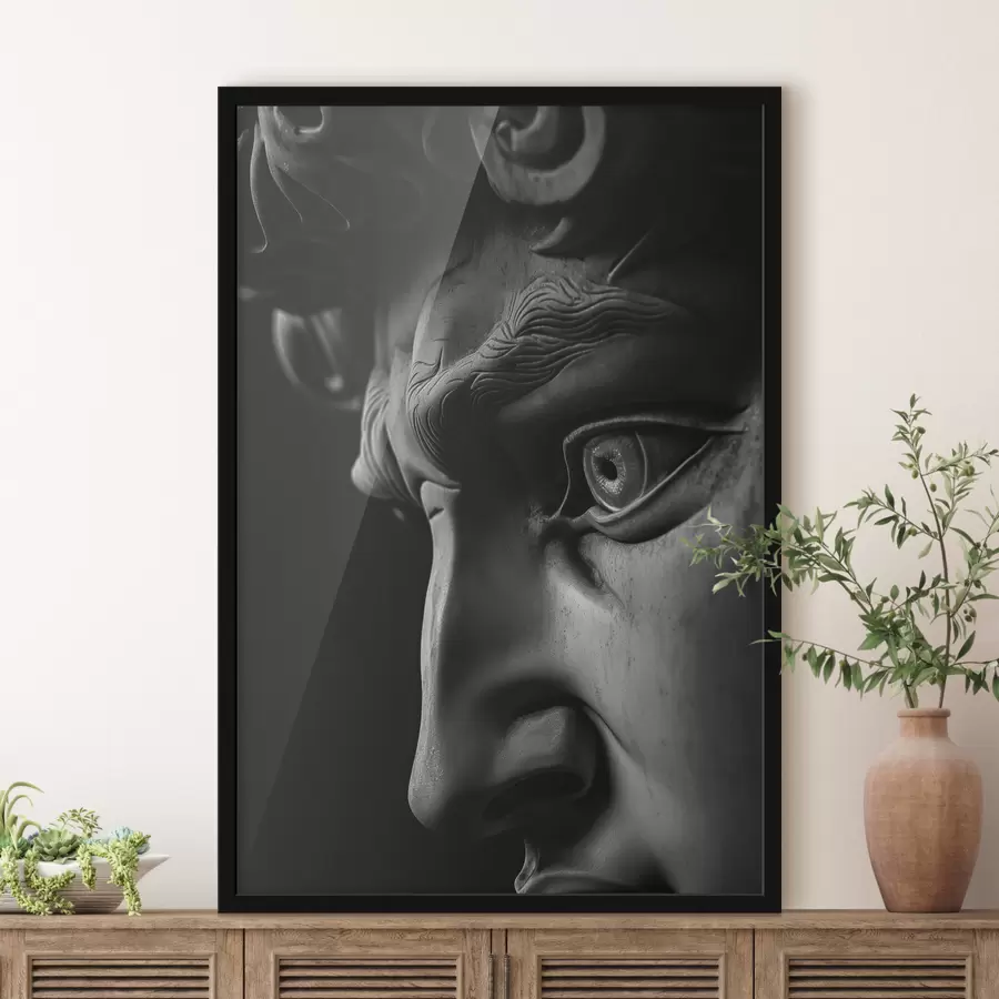 carta da parati ritratto ravvicinato di David di profilo nr. f26124