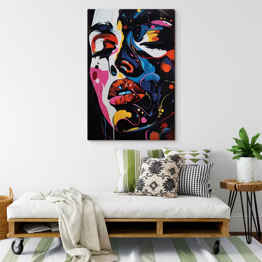 carta da parati Volto di ragazza a colori nr. s39306