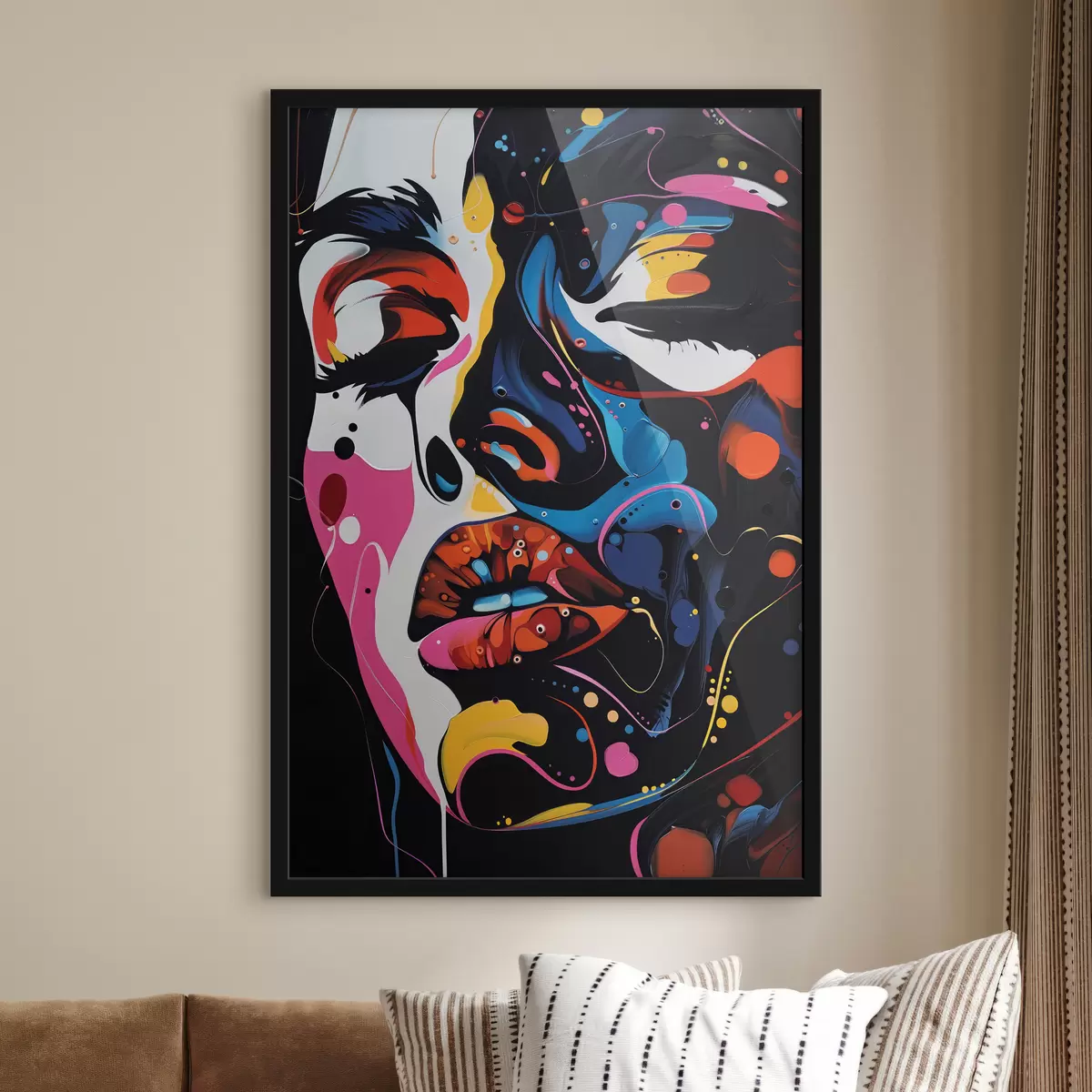 Poster Volto di ragazza a colori f39306