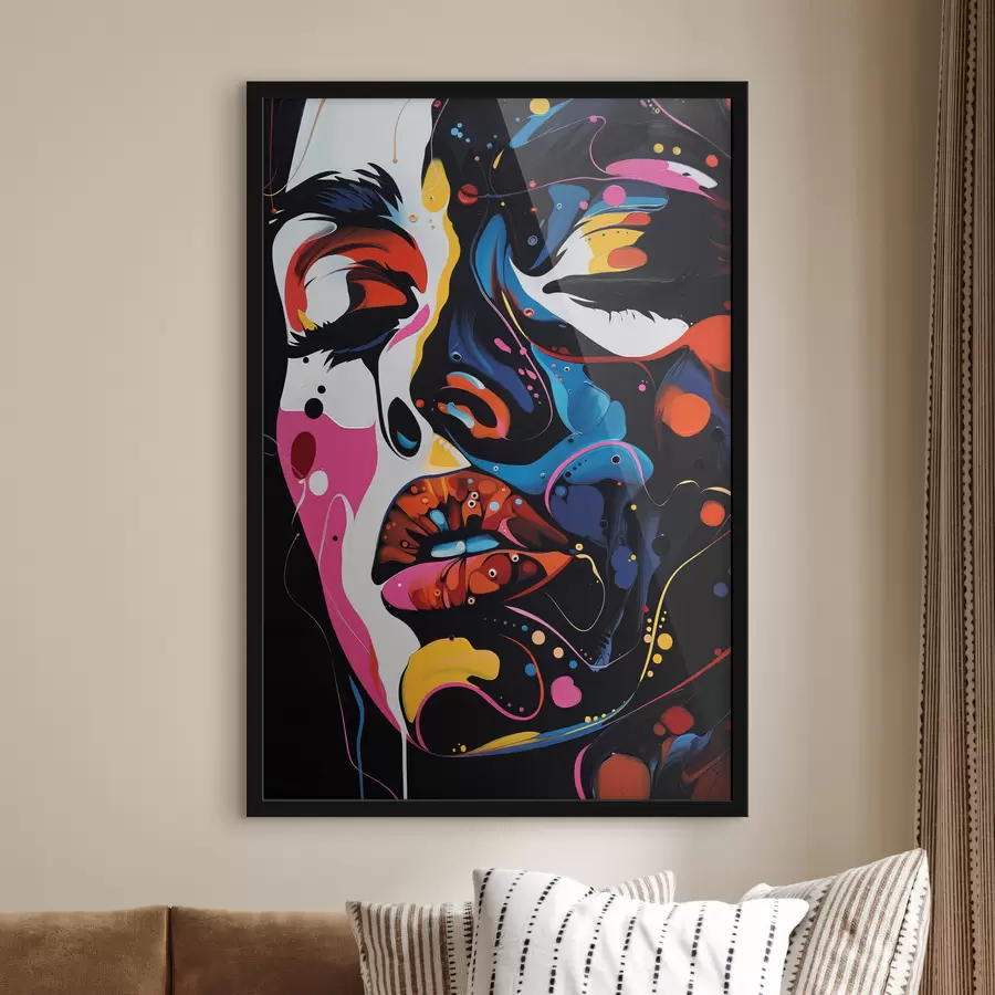 carta da parati Volto di ragazza a colori nr. f39306