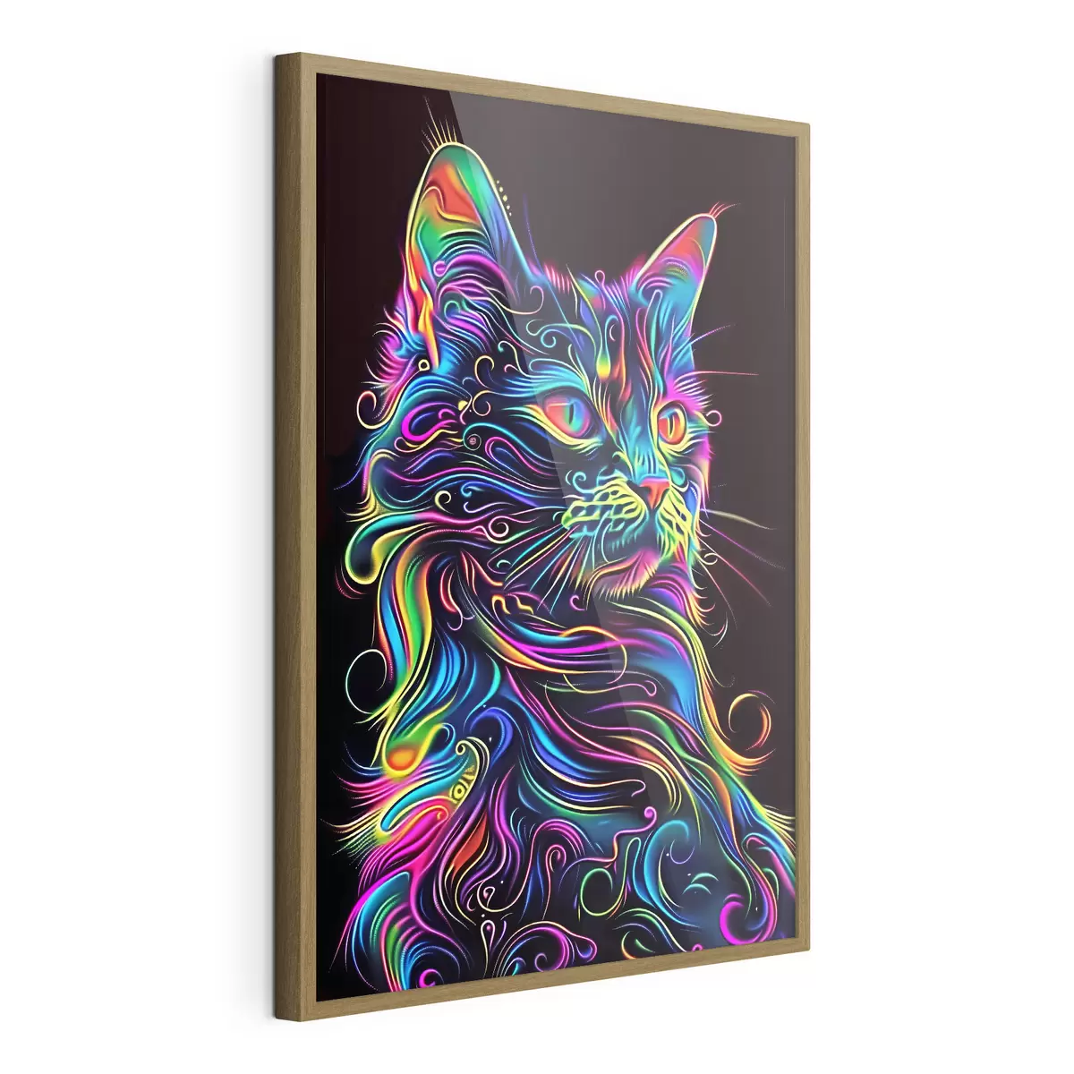 Poster Gatto multicolore f39311