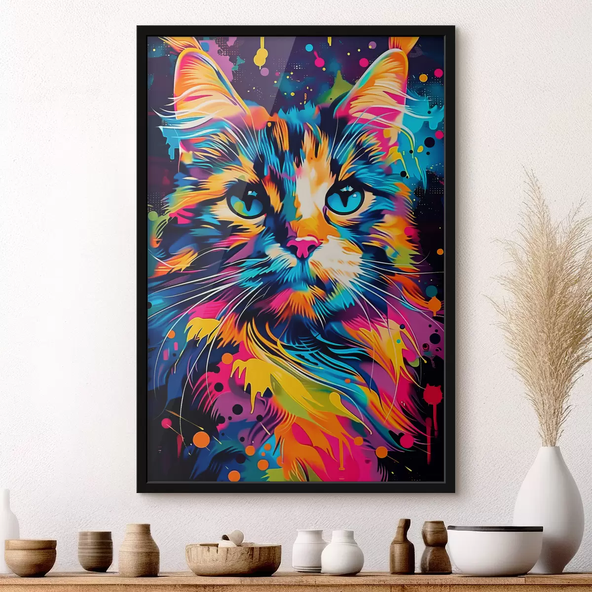 Poster Gatto a colori f39314