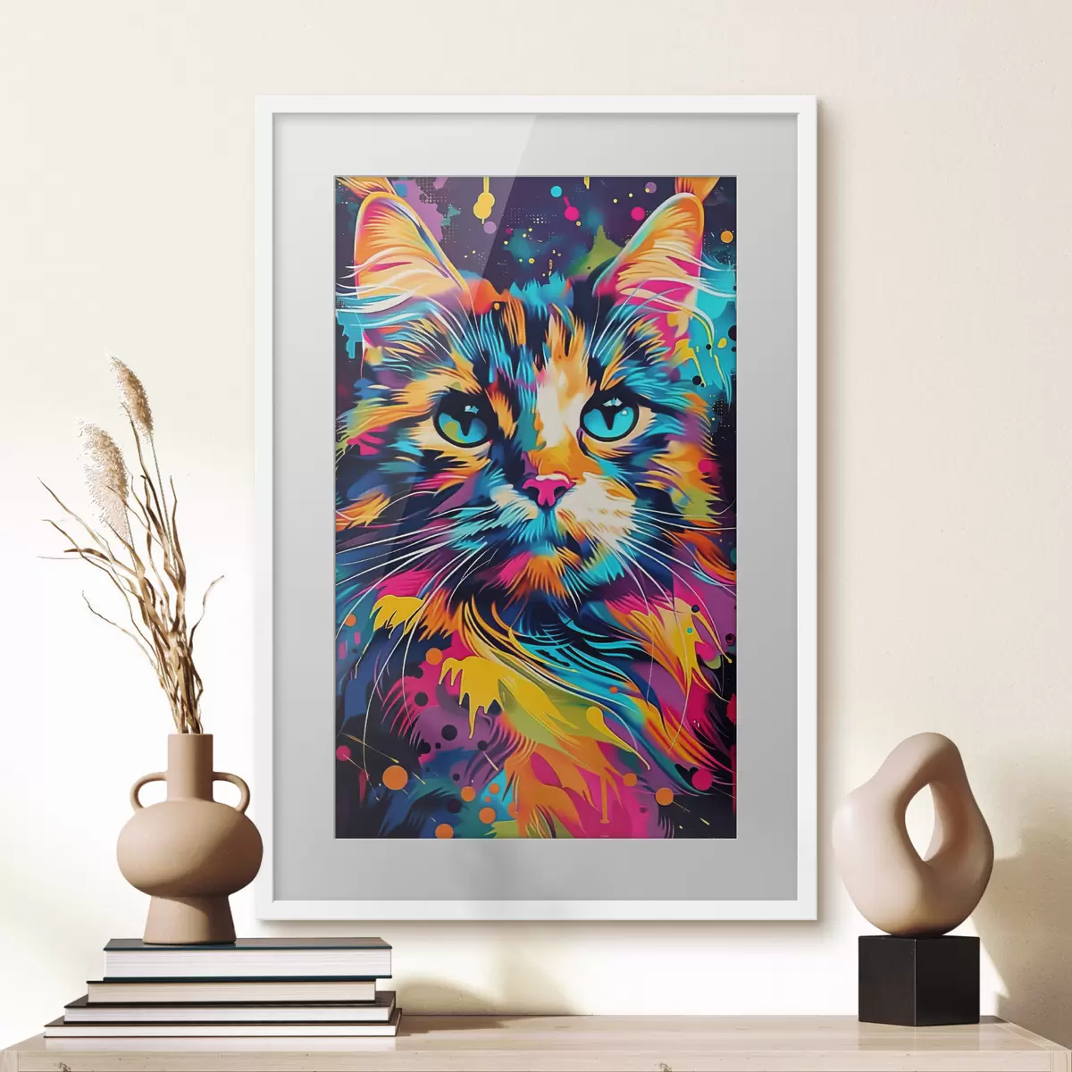 Poster Gatto a colori f39314