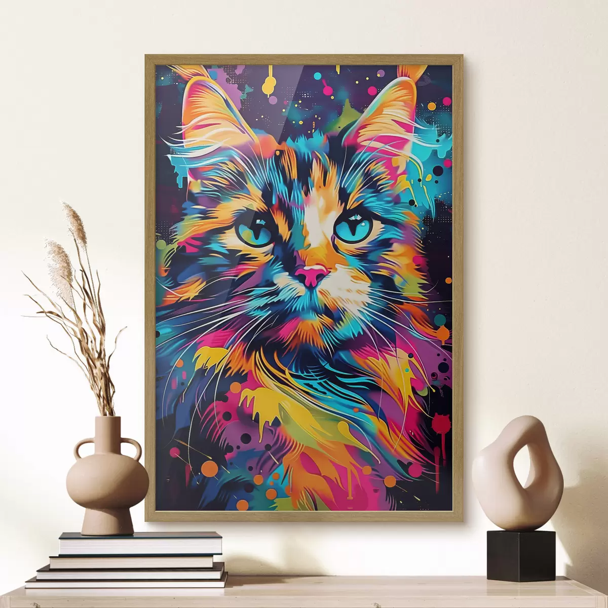 Poster Gatto a colori f39314
