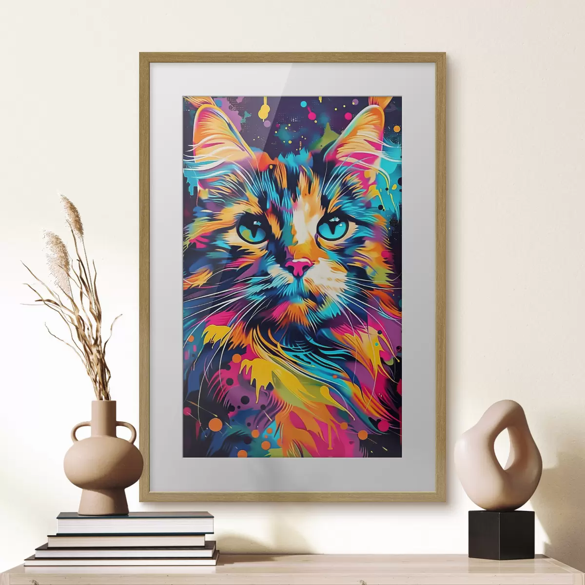 Poster Gatto a colori f39314