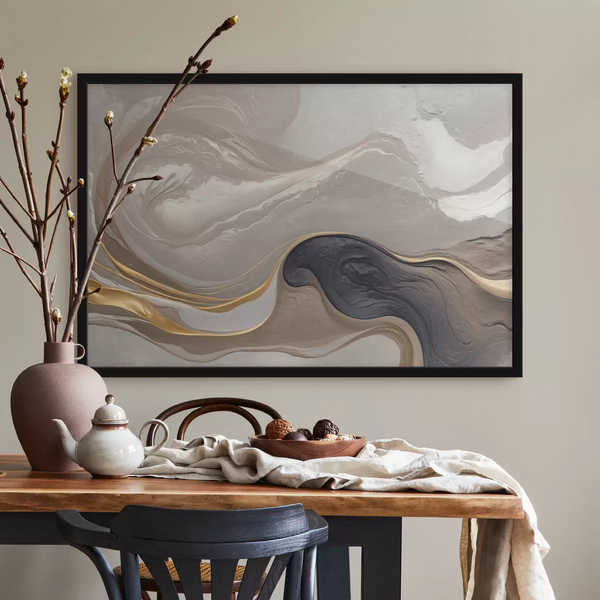 Poster Astrazione con imitazione della trama f39088