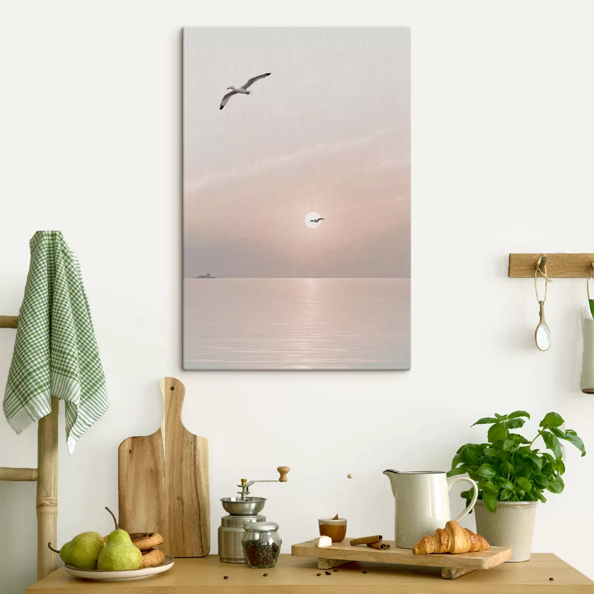 carta da parati Gabbiani che volano sul mare nr. s39152