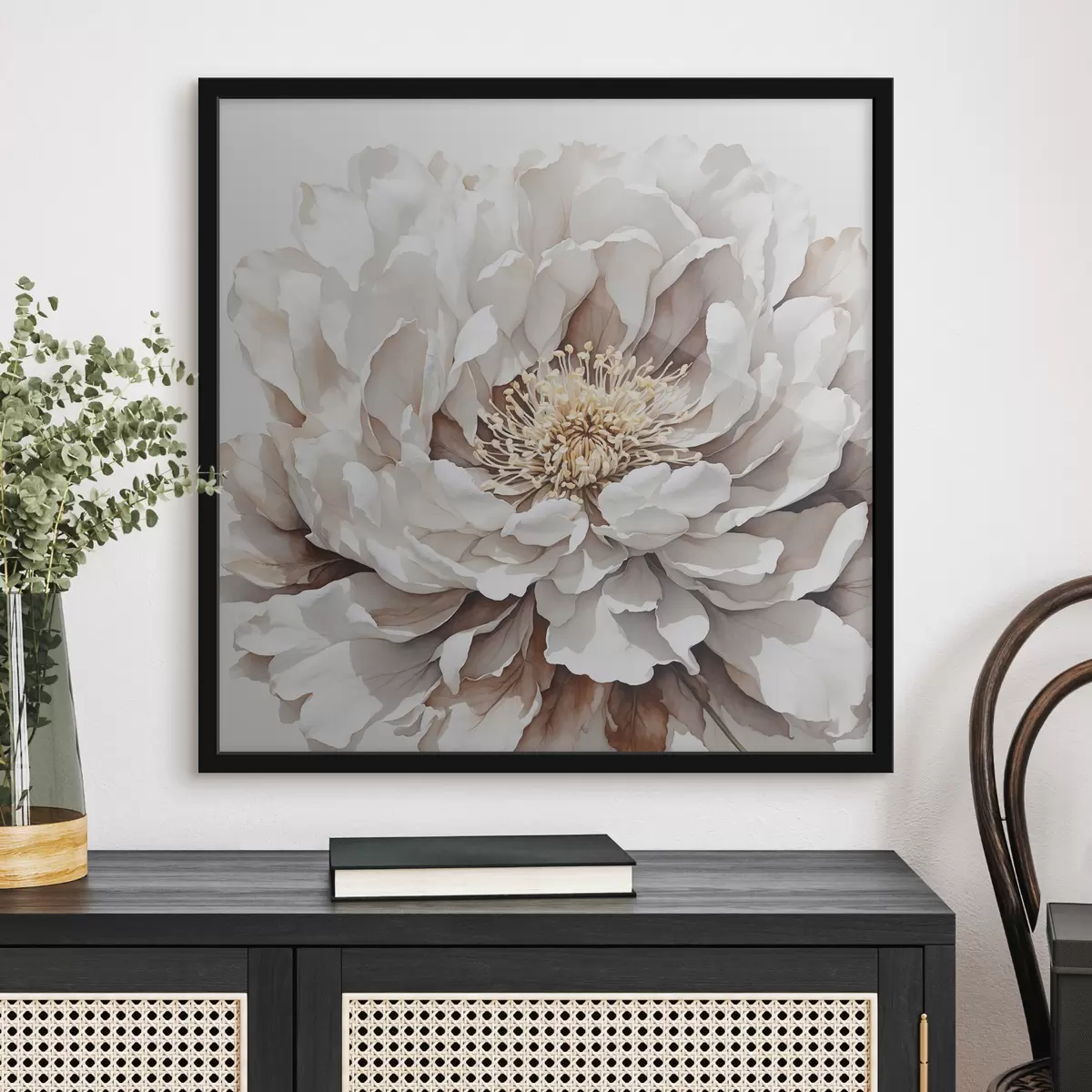 Poster Primo piano di un fiore bianco f39178