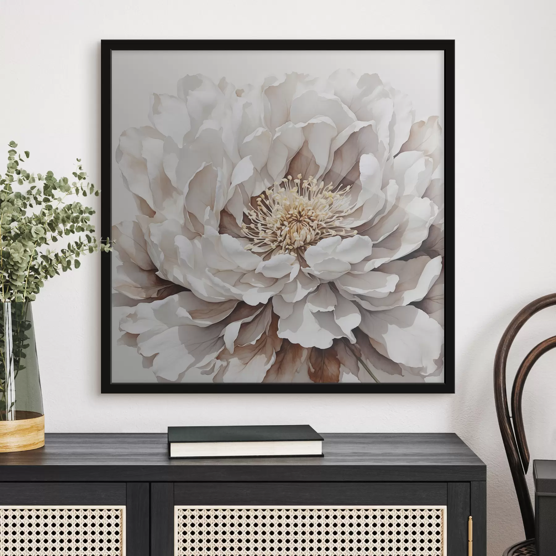 carta da parati Primo piano di un fiore bianco nr. f39178