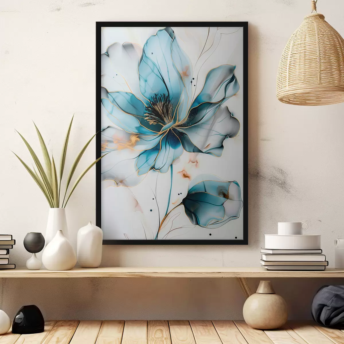 Poster Fiore blu f39348