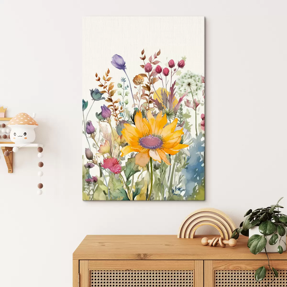 carta da parati Fiori selvatici dell'acquerello nr. s39339