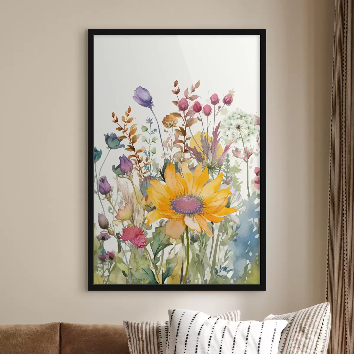 Poster Fiori selvatici dell'acquerello f39339