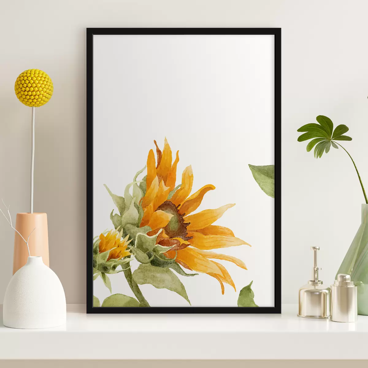 Poster Girasole dell'acquerello f39342