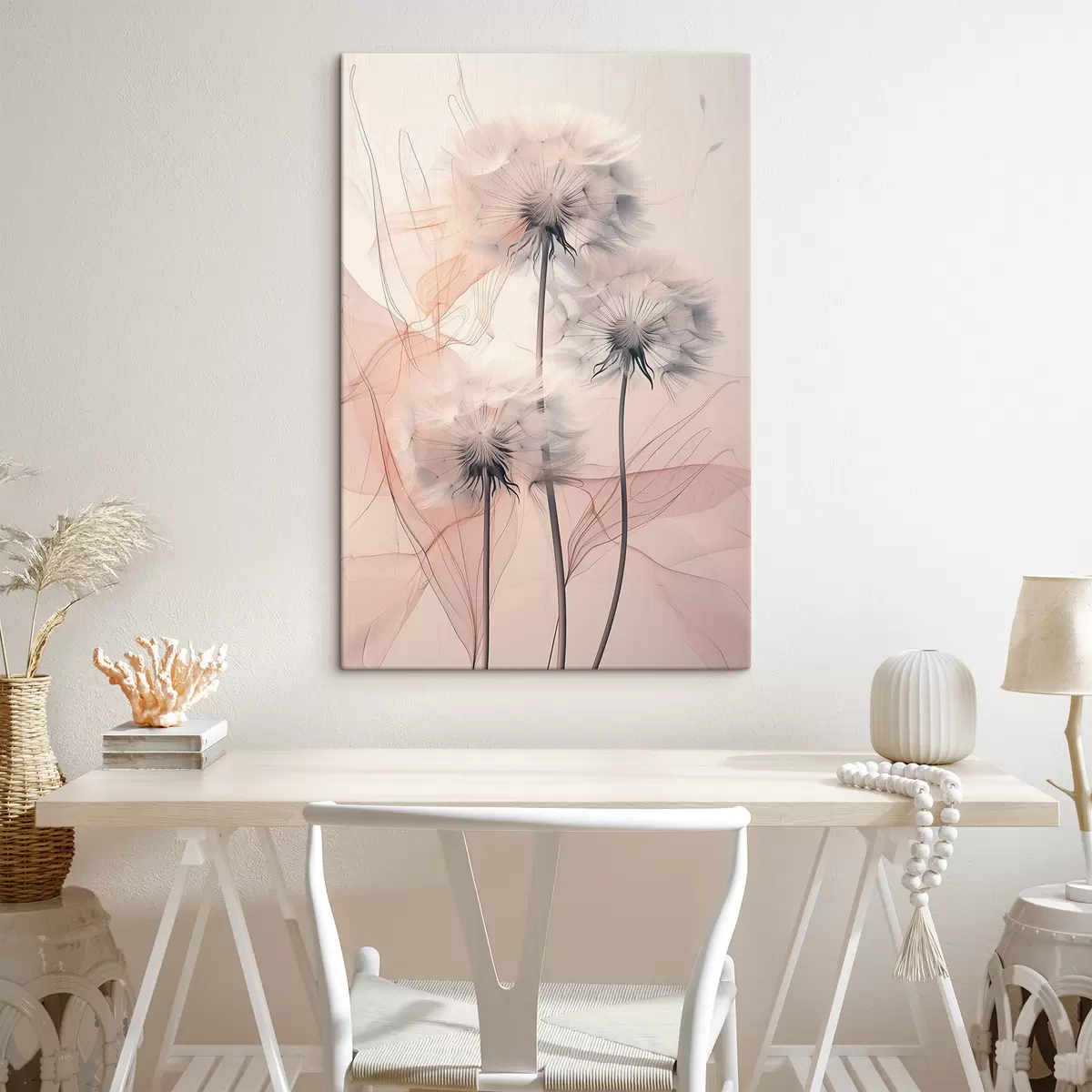 carta da parati Denti di leone delicati su uno sfondo astratto nr. s39199