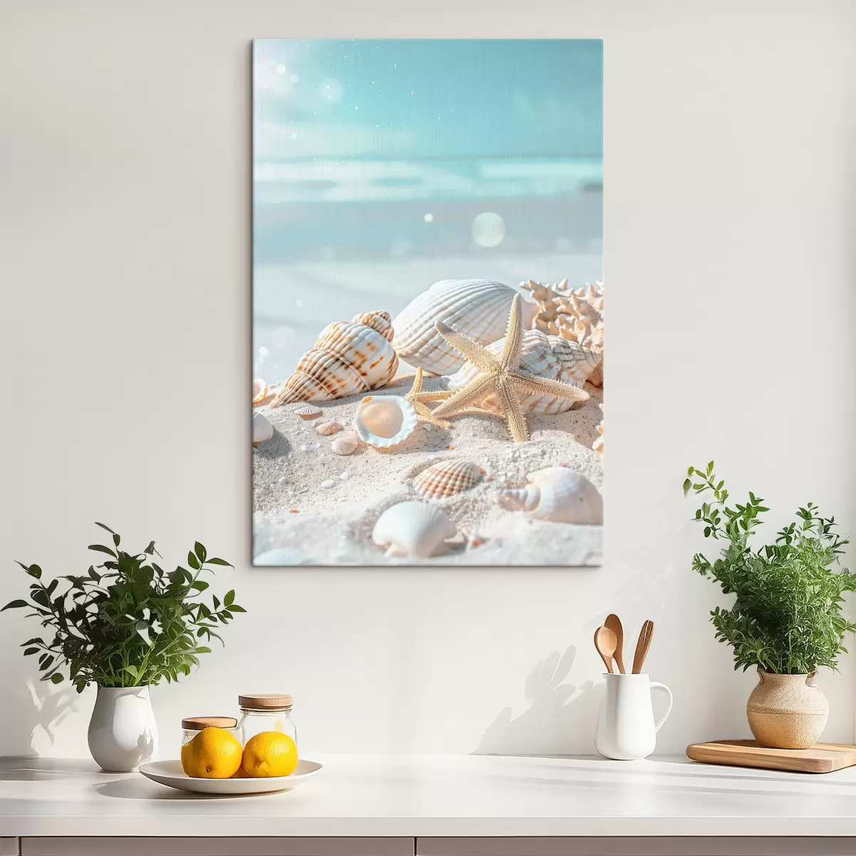 carta da parati Conchiglie sulla sabbia nr. s39221