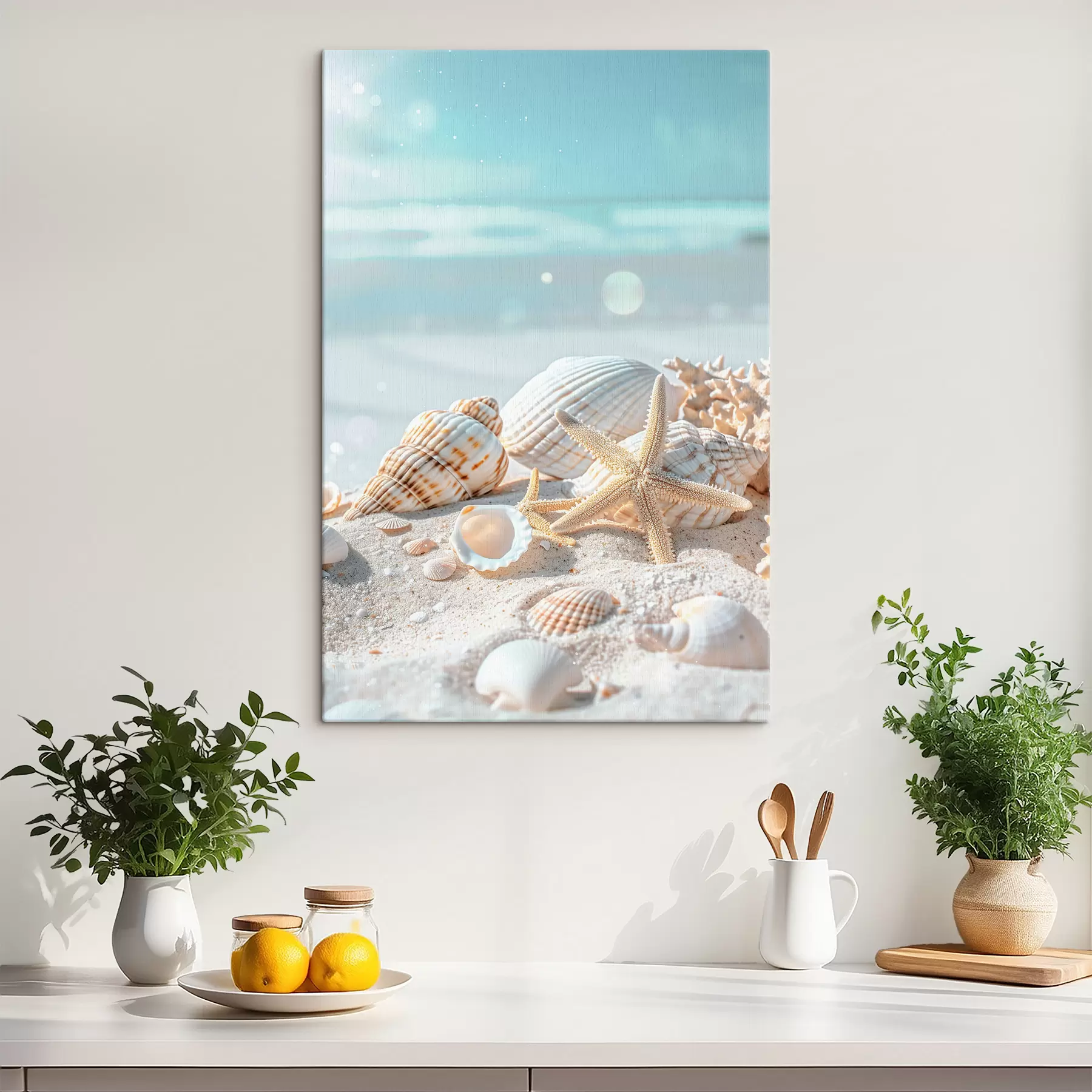 carta da parati Conchiglie sulla sabbia nr. s39221