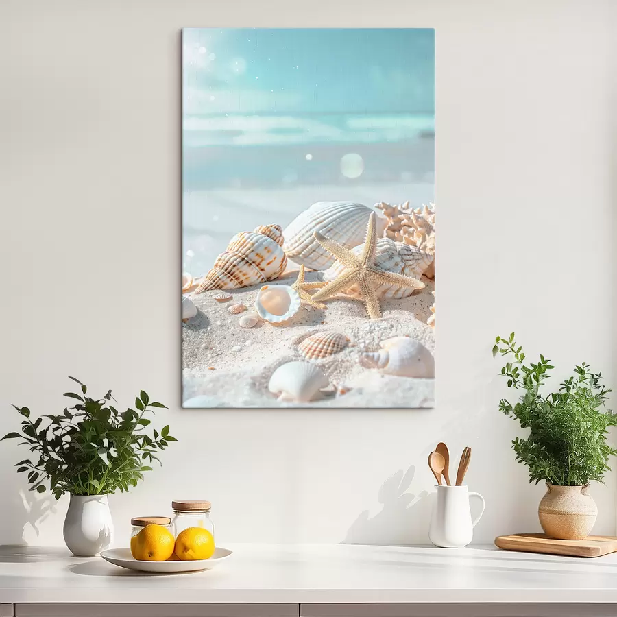 carta da parati Conchiglie sulla sabbia nr. s39221