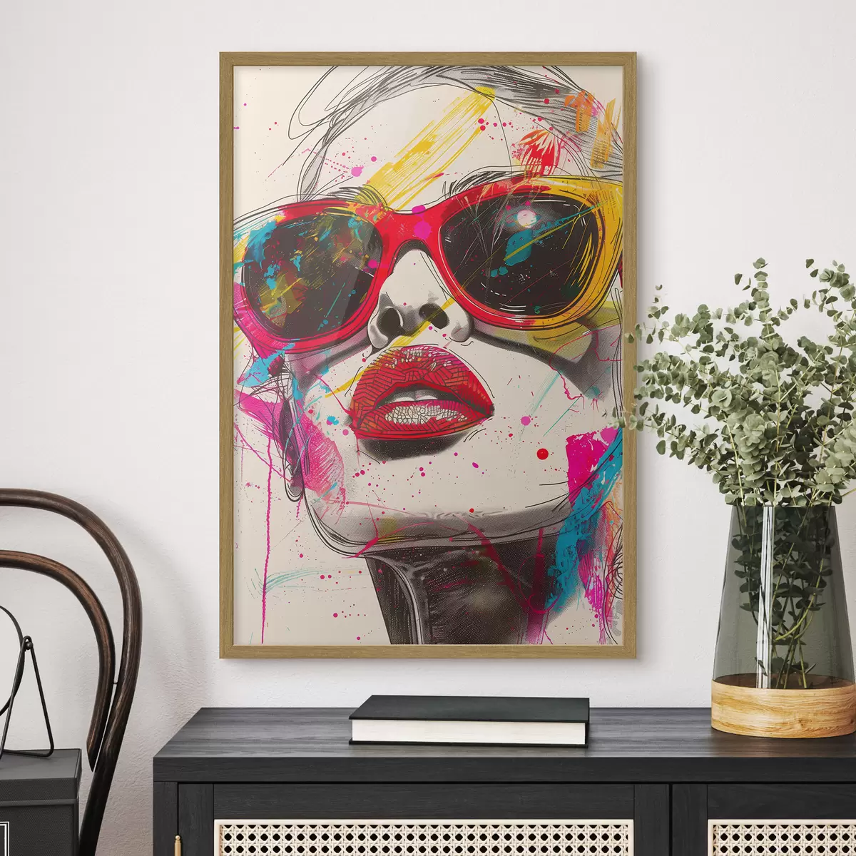 Poster Ragazza con gli occhiali f39204